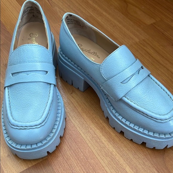 Light Blue Lug Sole Loafers from Seychelles - Picture 1 of 6